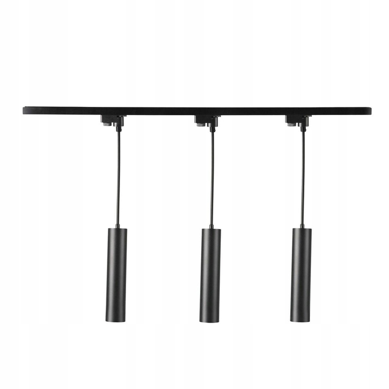 Zestaw Szynoprzewód Szyna 1m 3x Lampa GU10 LED cz (1)