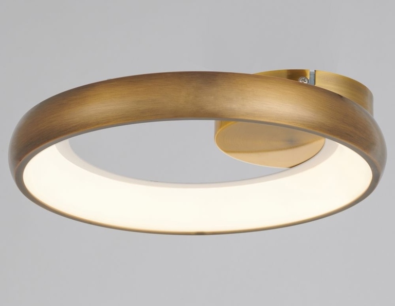Lampa wisząca plafon THEA LED 20W 4000K złoty mat (2)