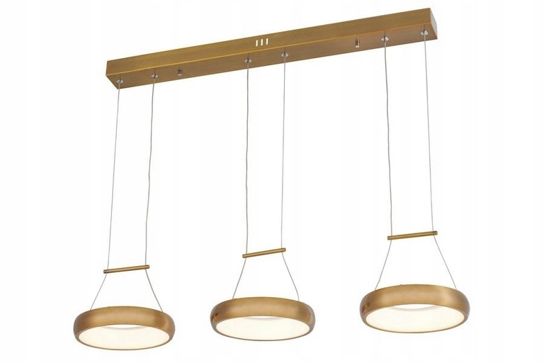 Lampa wisząca LED złoty mat THEA 3x12W 4000K (1)