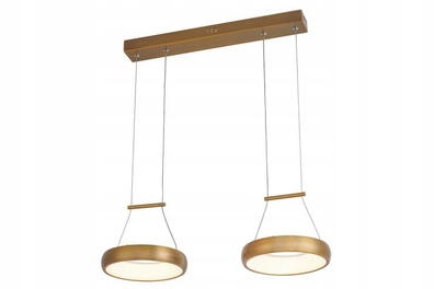 Lampa wisząca LED złoty mat THEA 2x12W 4000K
