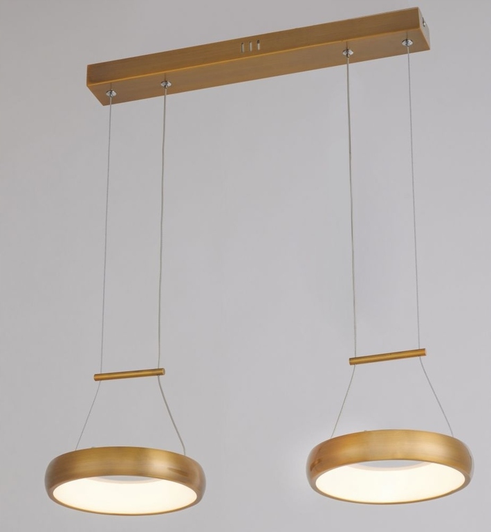Lampa wisząca LED złoty mat THEA 2x12W 4000K (2)