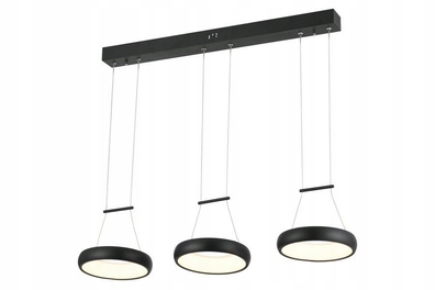 Lampa wisząca LED czarny mat THEA 3x12W 4000K