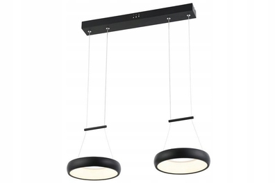 Lampa wisząca LED czarny mat THEA 2x12W 4000K