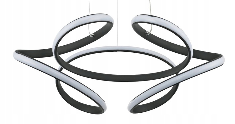 Lampa wisząca żyrandol Narida 40W LED antracyt (4)