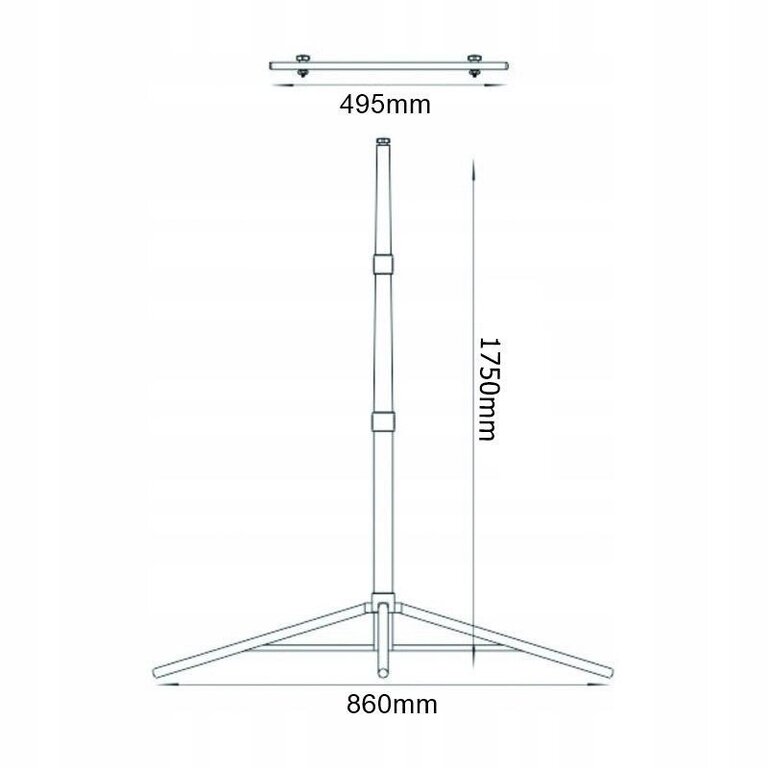 HALOGEN LED STATYW budowlany roboczy 2x50w (10)