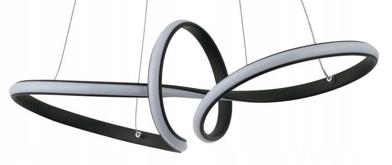Lampa wisząca LED ŻYRANDOL ADILA CZARNY MAT 35W (4)