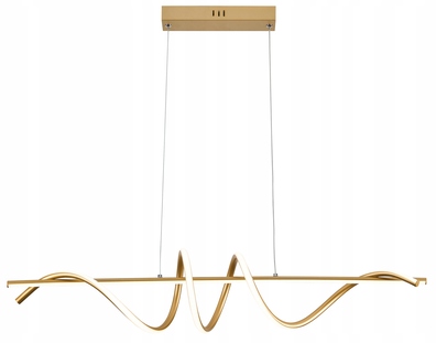 Lampa wisząca LED SERPENT nowoczesna 34W złota