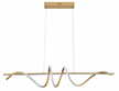 Lampa wisząca LED SERPENT nowoczesna 34W złota (2)