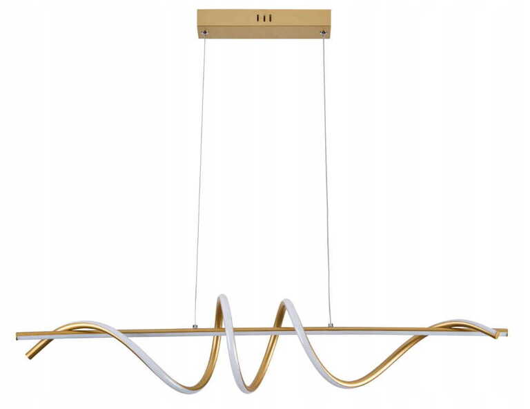 Lampa wisząca LED SERPENT nowoczesna 34W złota (2)