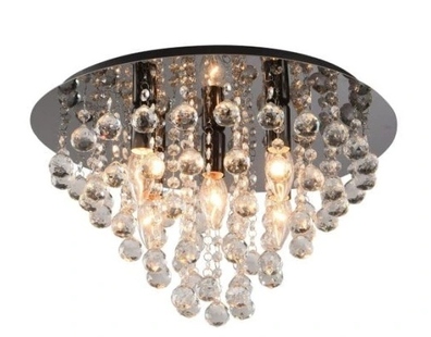Lampa plafon LONDON CRYSTAL 5 kryształki 46cm