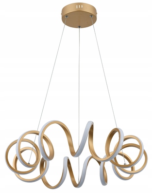 Lampa wisząca złoty mat PILOT NOWOCZESNA LOOP 40W