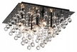 Lampa plafon Kryształki czarna GLAMOUR LANCASTER 5