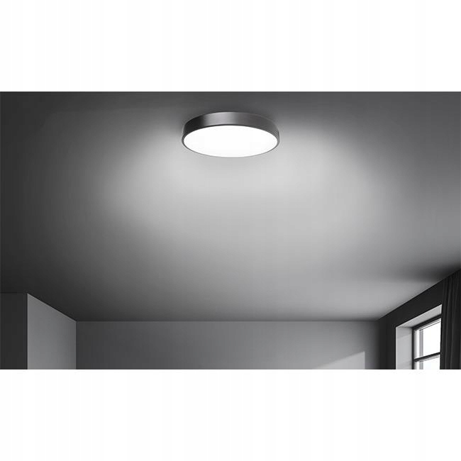 PLAFON LED LAMPA SUFITOWA 50W OKRĄGŁA CZARNA DUŻA (4)