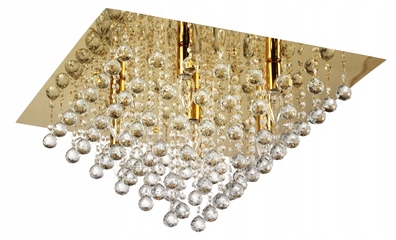Lampa plafon Kryształki złota GLAMOUR LANCASTER 7