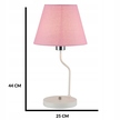 Lampa stołowa York biało-różowa 60 W (2)