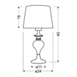 Lampa stołowa Candellux Gillenia czarny 60 W (4)