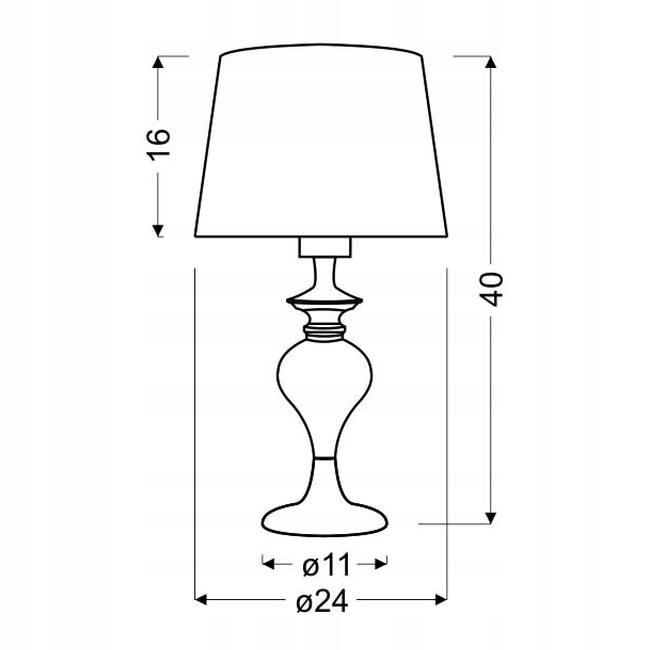 Lampa stołowa Candellux Gillenia czarny 60 W (4)