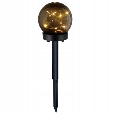 Lampa solarna wbijana Polux czarny 36,5 cm 1 szt.