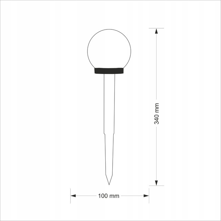 LAMPKA OGRODOWA SOLARNA CZARNA PLASTIK 6000K 12szt (3)