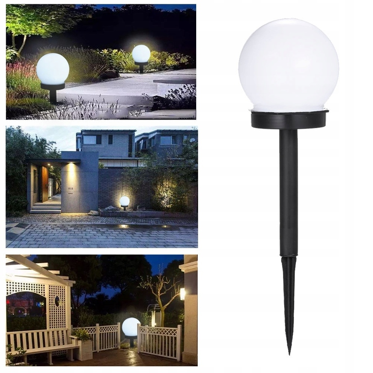 LAMPKA OGRODOWA SOLARNA CZARNA PLASTIK 6000K 6szt (3)