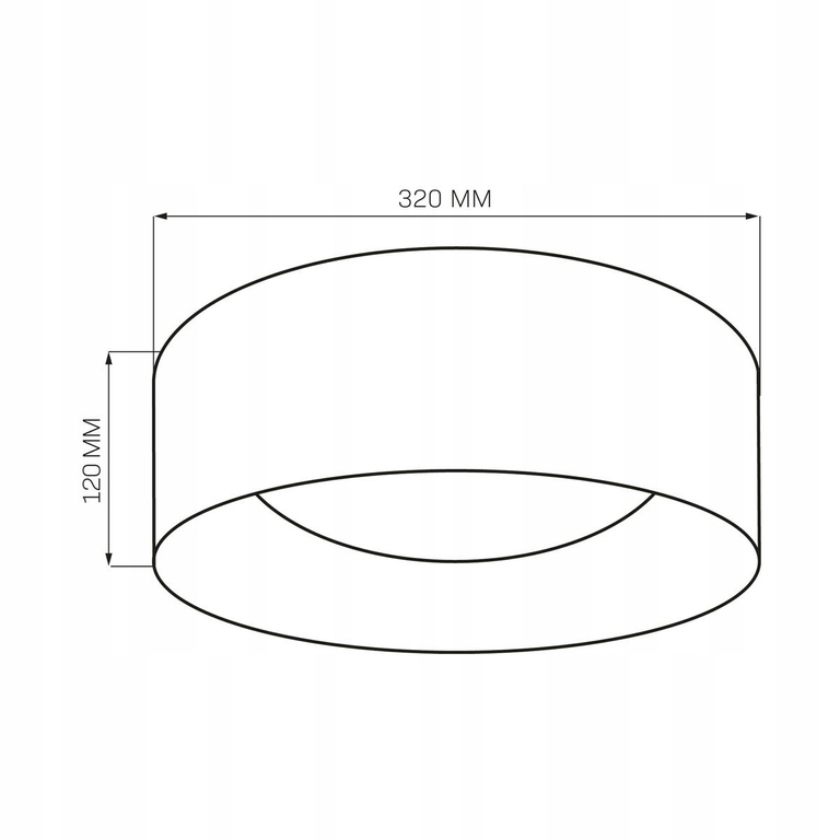 Plafon TULUZA 32cm 18W 1850lm 4000K biało-złoty (5)