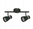 LAMPA SUFITOWA listwa spotlight DEZ 2xGU10 czarna
