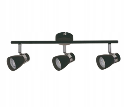 LAMPA SUFITOWA listwa spotlight DEZ 3xGU10 czarna