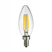 Żarówka filament E14 C37 LED 5W 2700K Świeczka