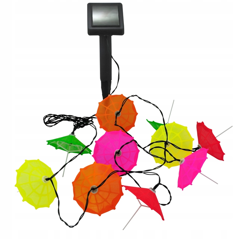 Lampki solarne Polux PARASOLKI kolorowe 10 (2)