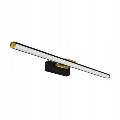Kinkiet nad lustro PRYMUS LED 12W BLACK ZŁOTY