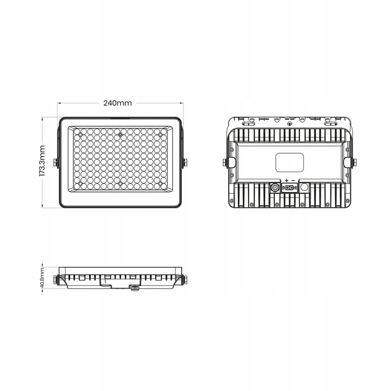 Halogen lampa Solarna Led biały zimny 1300lm 100 W (5)