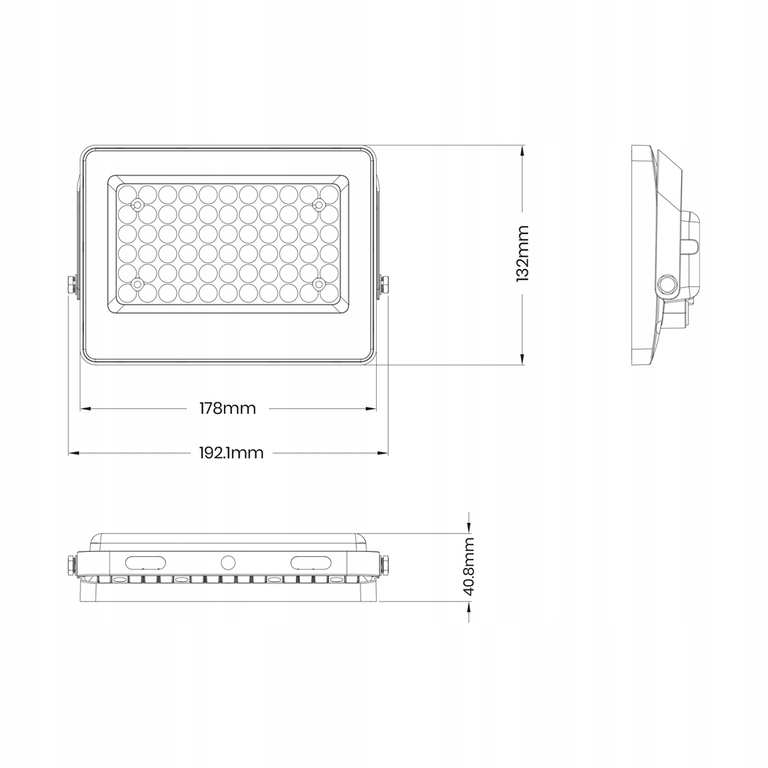 Halogen Solarny Led biały zimny 900 lm 60 W (4)