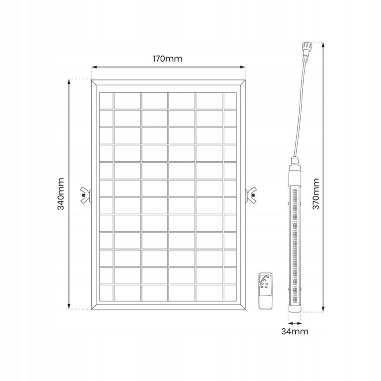 Lampa Solarna Led Halogen biały zimny 580 lm 40 W (4)