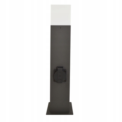 Lampa ogrodowa NEW YORK 44 cm gniazdo 230v grafit