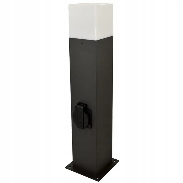 Lampa ogrodowa NEW YORK 44 cm gniazdo 230v grafit (13)