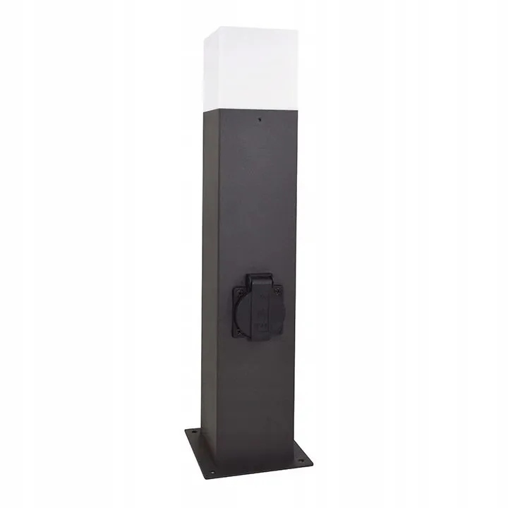 Lampa ogrodowa NEW YORK 44 cm gniazdo 230v grafit (8)