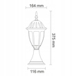 Lampa ogrodowa FLORENCJA PATYNA 38CM (3)