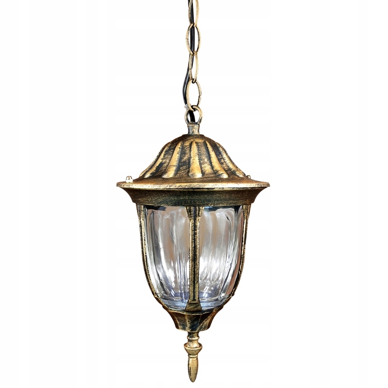 Lampa ogrodowa wisząca zwis FLORENCJA patyna (2)