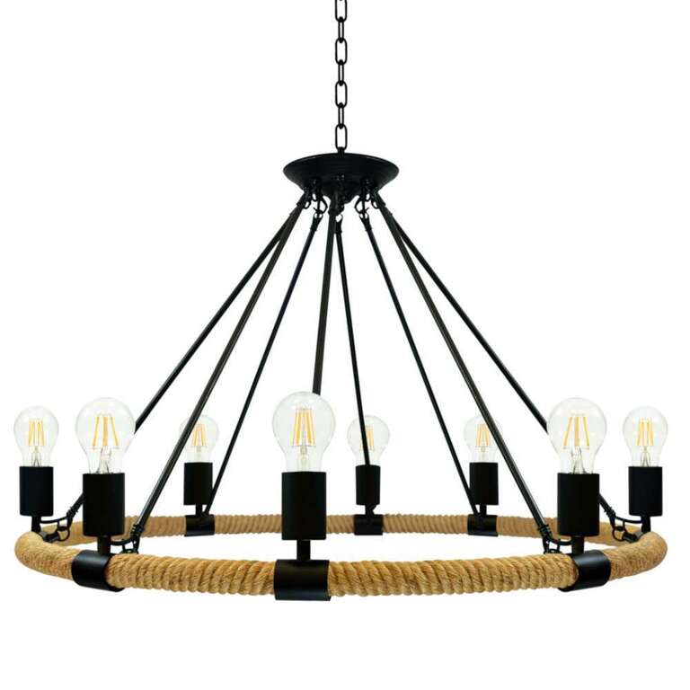 LAMPA WISZĄCA IL MIO ROPE ARTHUR 8xE27 KOŁO (3)