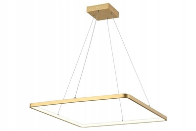 Lampa wisząca ŻYRANDOL LED KWADRAT 30W ANAYA ZŁOTY