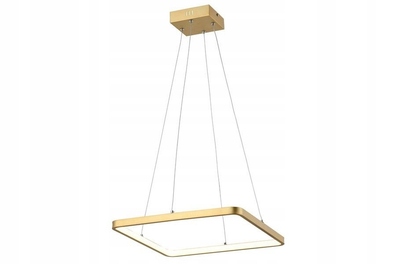 Lampa wisząca ŻYRANDOL LED KWADRAT 24W ANAYA ZŁOTY