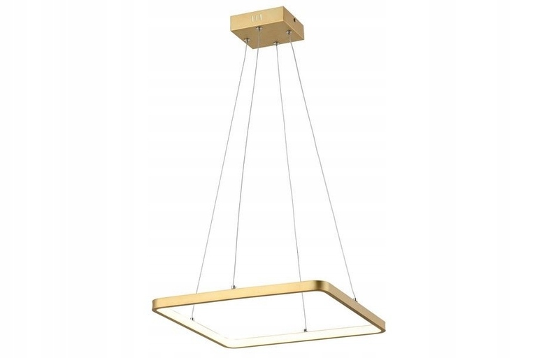 Lampa wisząca ŻYRANDOL LED KWADRAT 24W ANAYA ZŁOTY (1)