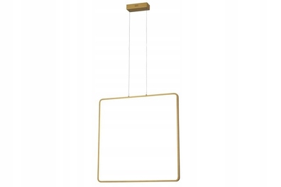 Lampa wisząca ŻYRANDOL LED KWADRAT 30W ANAYA ZŁOTY
