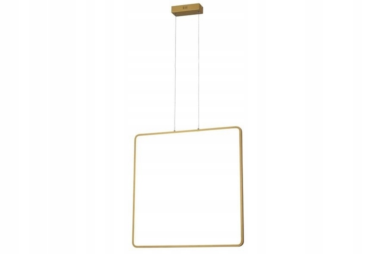 Lampa wisząca ŻYRANDOL LED KWADRAT 30W ANAYA ZŁOTY