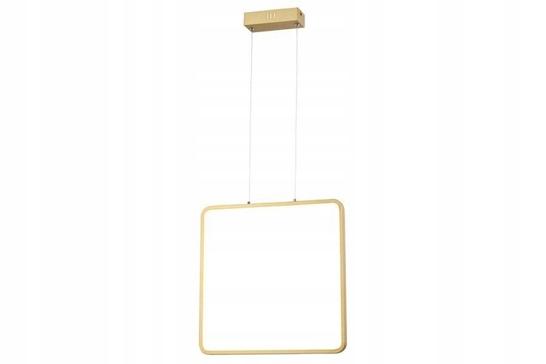 Lampa wisząca ŻYRANDOL LED KWADRAT 24W ANAYA ZŁOTA