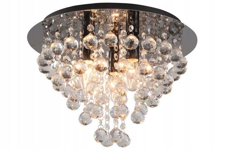 Lampa plafon LONDON CRYSTAL 3 kryształki 38cm (1)