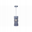 Lampa Zwis chrom smokey wisząca pojedyńcza PIA