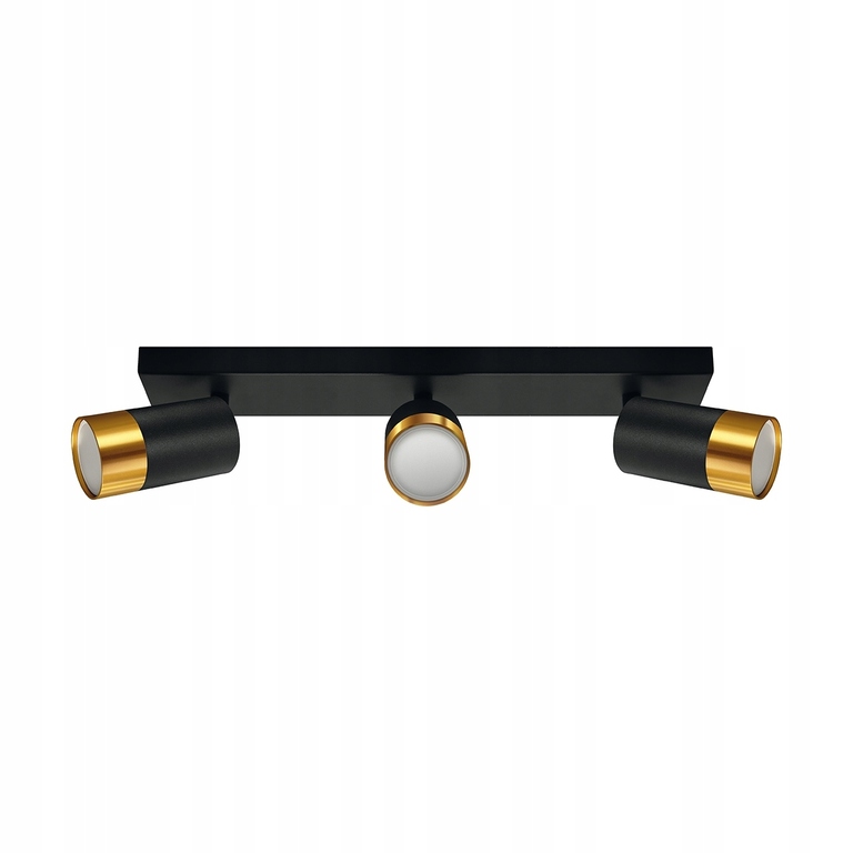 Listwa sufitowa glamour PUZON 3xGU10 czarno-złota (1)