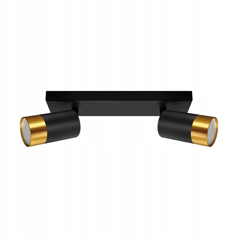 Listwa sufitowa glamour PUZON 2xGU10 czarno-złota (1)