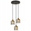 Lampa wisząca Reality Elmo czarno-złoty 3xE14